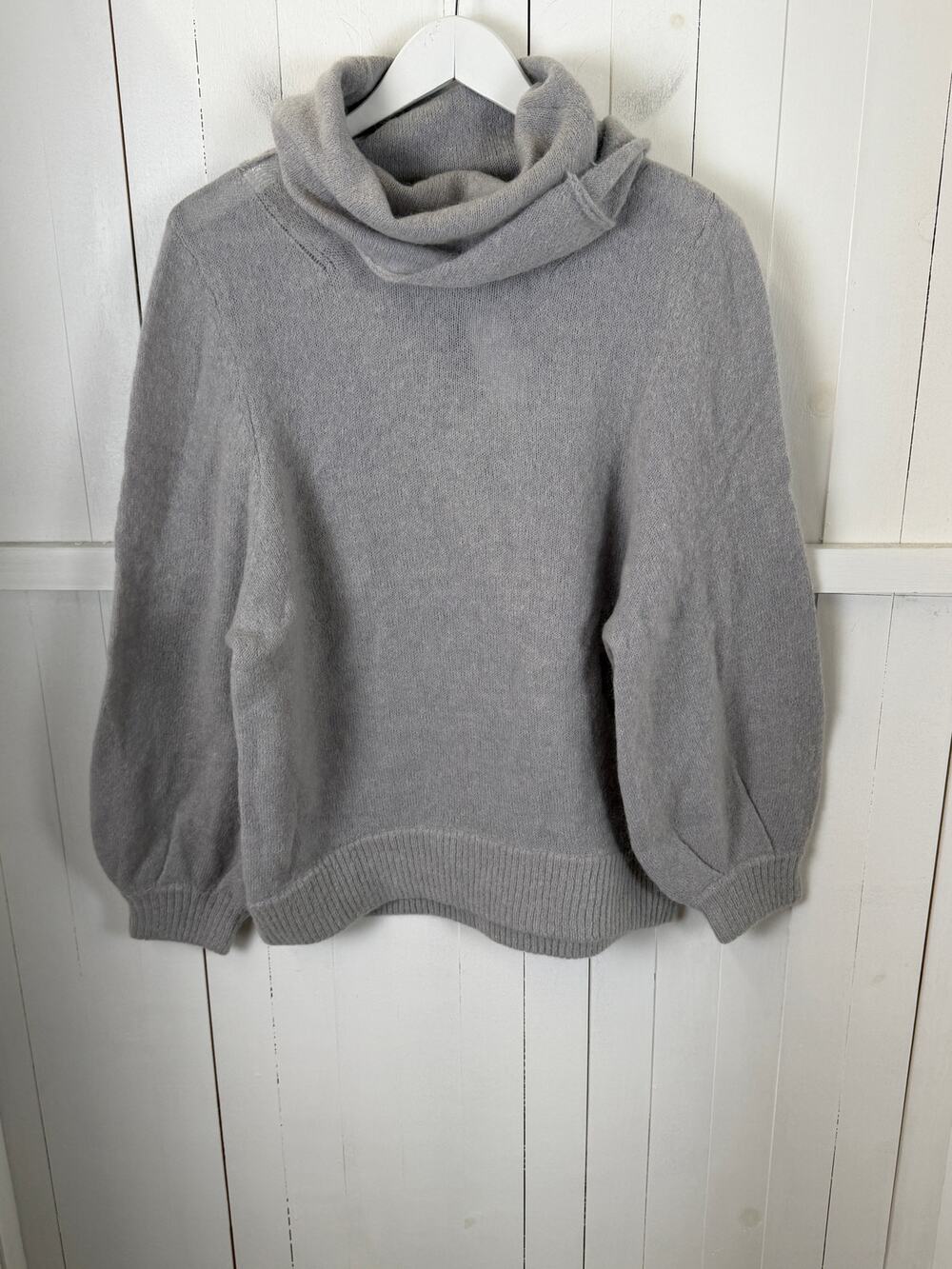 Magaschoni Gray Nylon Pullover Sweater Size S